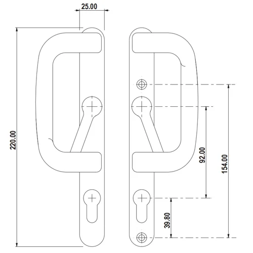 Paddock Patio Handle Set Gold