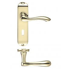 Arundel Lock Door Handle Brass