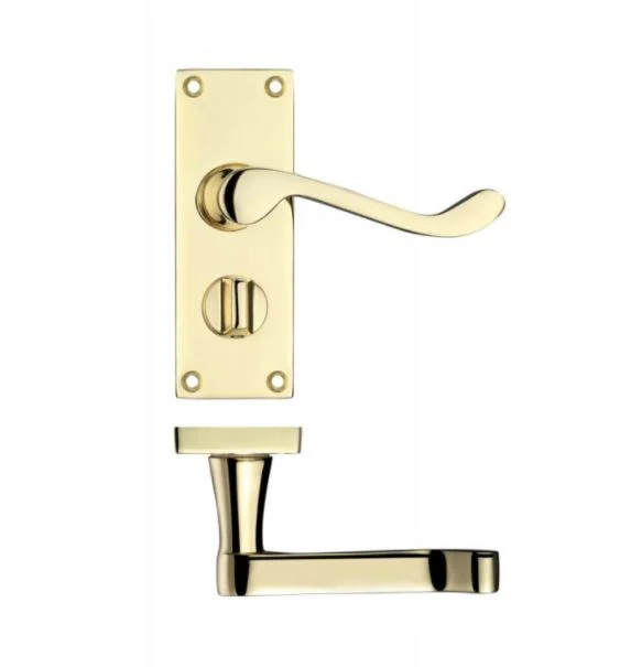 Rectangular Lever Privacy Bathroom Door Handle