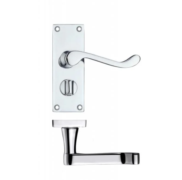 Rectangular Lever Privacy Bathroom Door Handle