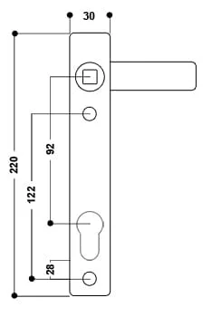 uPVC Door Handle No. 10