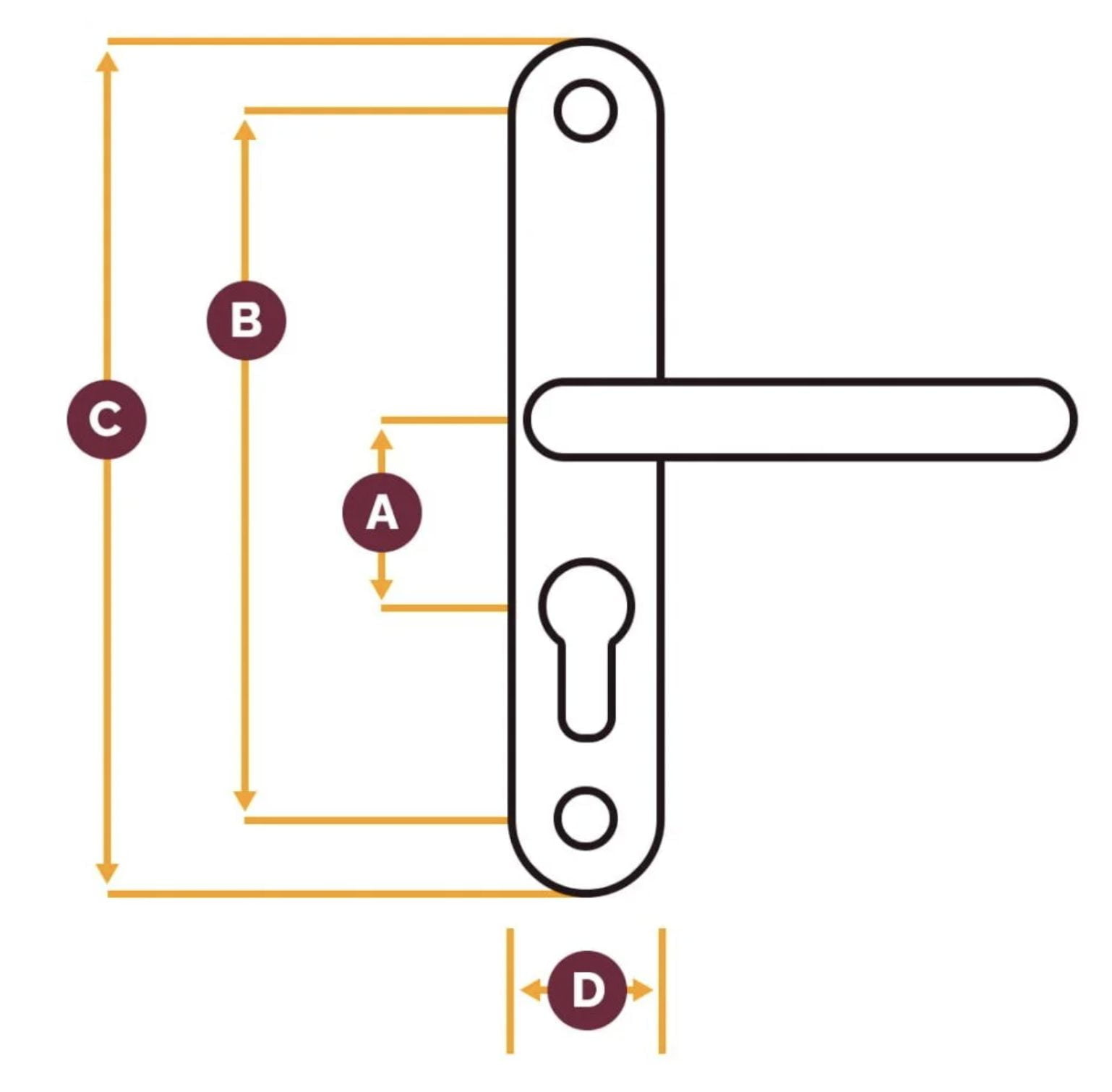 uPVC Door Handles MPL