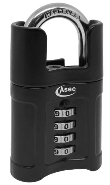 ASEC Closed Shackle Combination Padlock 55mm