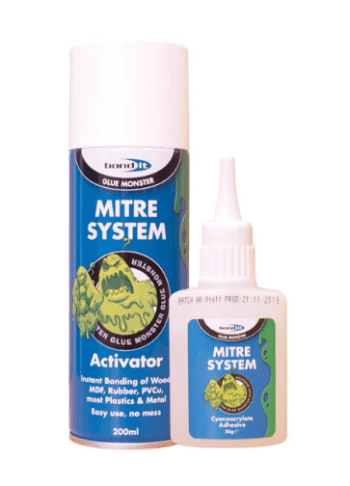 BOND IT MONSTER MITRE BONDING KIT SUPERGLUE ACTIVATOR