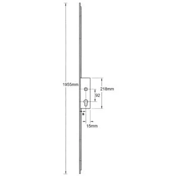 Avocet French Door Slave Lock Lift Lever - Shootbolt Compatible
