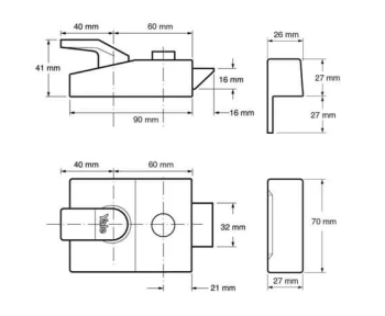 Yale 91 Non Deadlocking Hotel Nightlatch