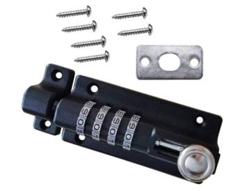 ASEC Combination Tower Bolt Black