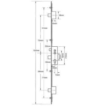 Avocet 2 Deadbolt 4 Roller 35x92