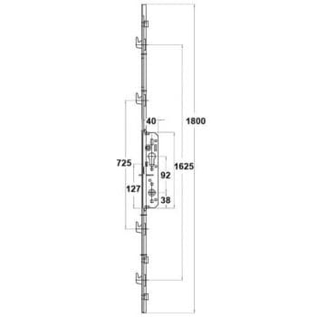 Fuhr 2518 Patio Door Lock