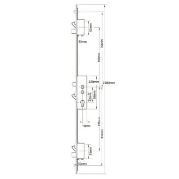 Millenco Mantis 3 - 3 Hook 2 Deadbolt 2 Roller