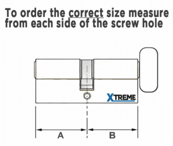 Federal XBS 3* TS007 Euro Thumbturn Cylinder