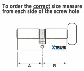 Federal Xtreme XBS 3* TS007 Euro Thumbturn Cylinder & Free Graphite Lubricant