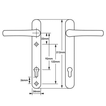 TSS Multipoint Handles (122Mm Screw Centres)