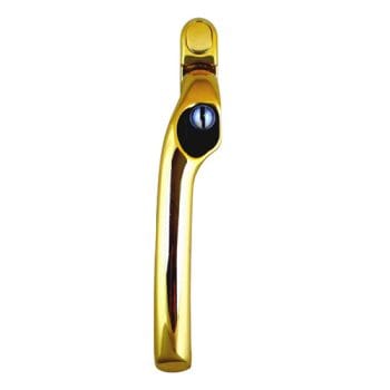 Cranked Window Handle - Gold