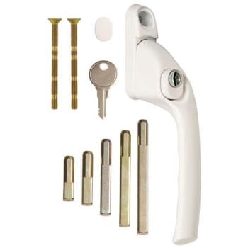 Cranked Window Handle - White