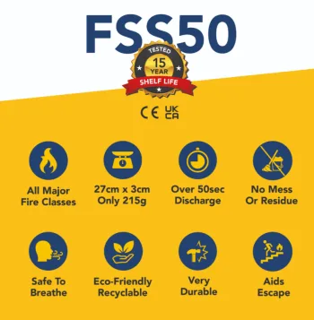 Fire Safety Stick 50 seconds (Commercial Pro V2 Pack)