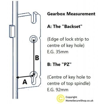 Winkhaus 2 Hook (French Door) 35x92