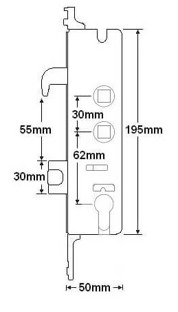 Yale Genuine G2000 Centre Gearbox 35x92 (Hook)
