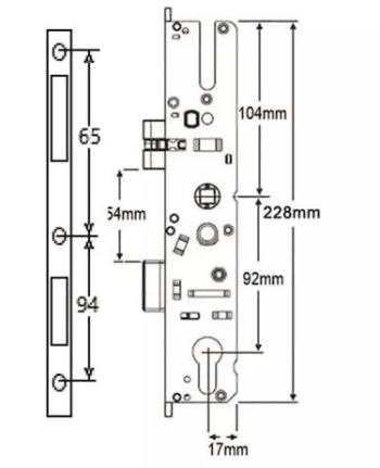 Maco GTS MK3 Latch & Dead Bolt Genuine Multipoint Gearbox